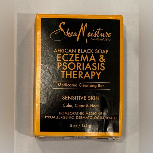 Shea Moisture | Skincare | Shea Moisture African Black Bar Soap For Eczema Psoriasis 8 Oz | Poshmark